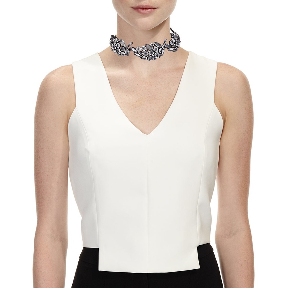 NWOT Lulu Frost Diamanda Crystal Collar Necklace - Picture 5 of 9